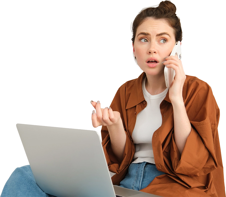 Woman On Phone